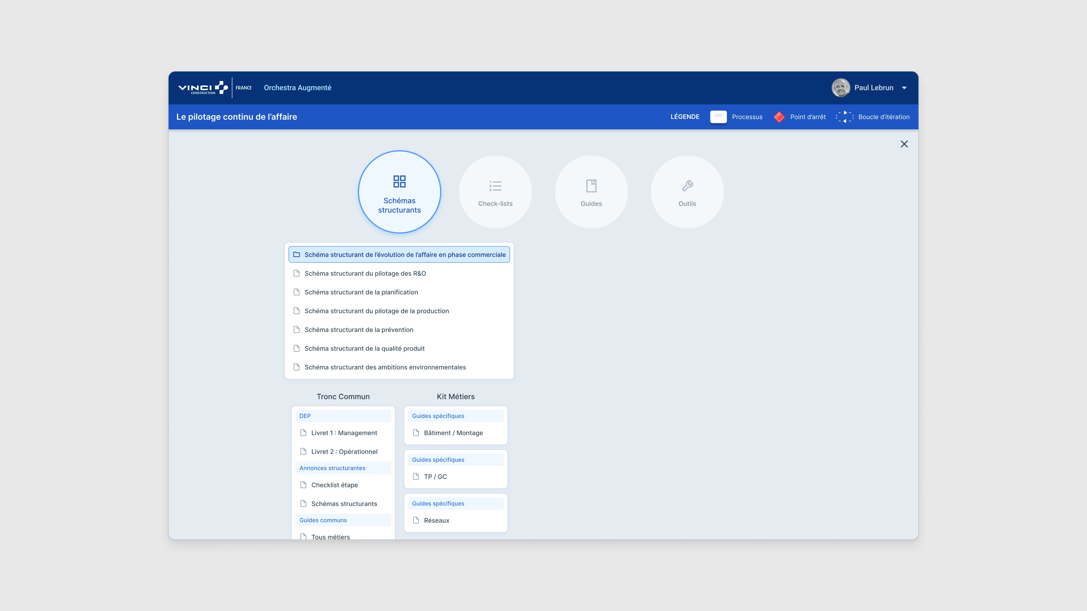 Vinci Construction — UI